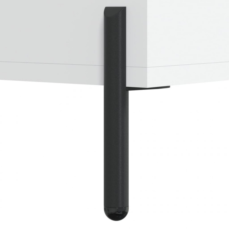 Wysoka szafka, biała, 69,5x31x115 cm, materiał drewnopochodny