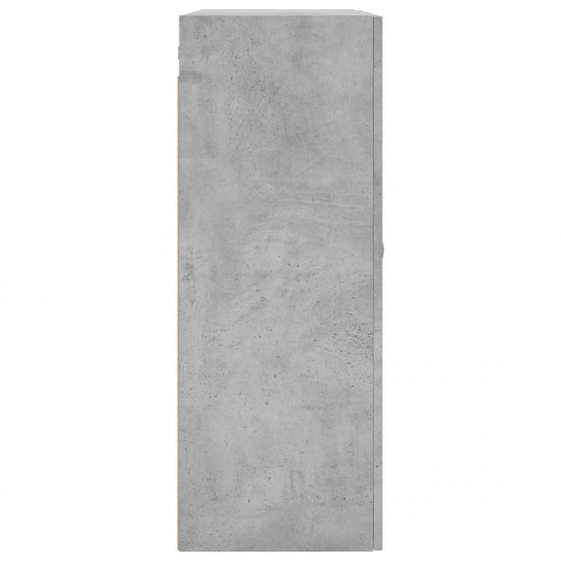 Szafka wisząca, szarość betonu, 69,5x34x90 cm