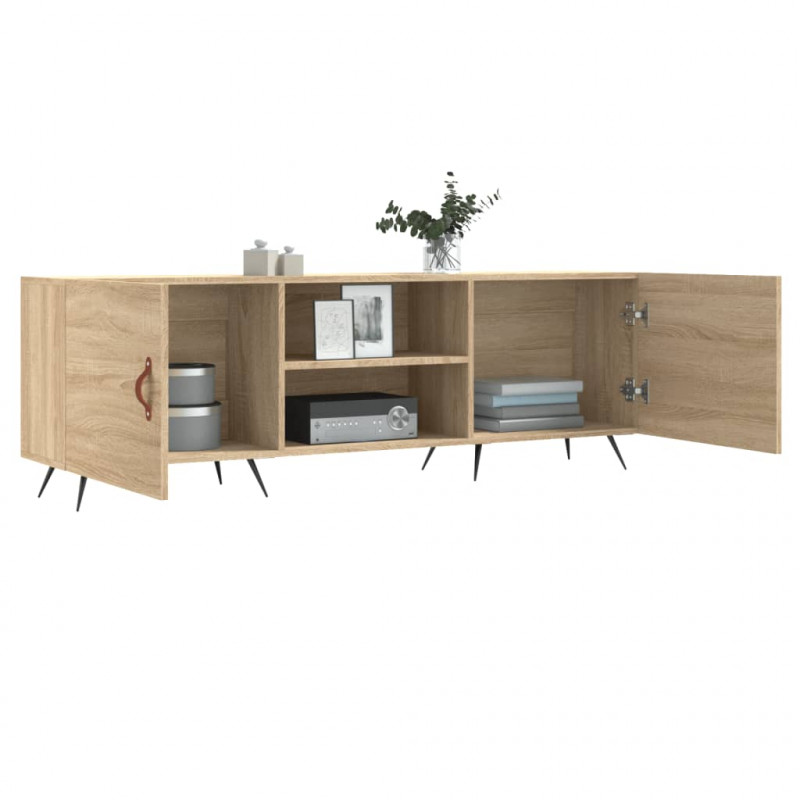 Szafka TV, dąb sonoma, 150x30x50 cm, materiał drewnopochodny