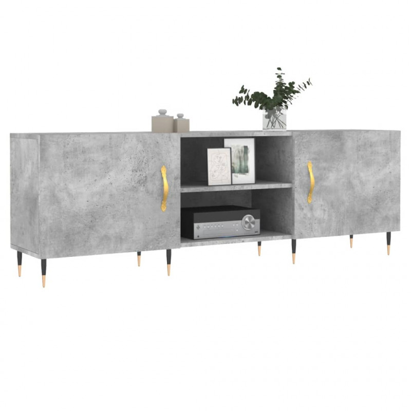 Szafka pod TV, szarość betonu, 150x30x50 cm
