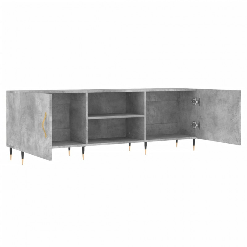 Szafka pod TV, szarość betonu, 150x30x50 cm