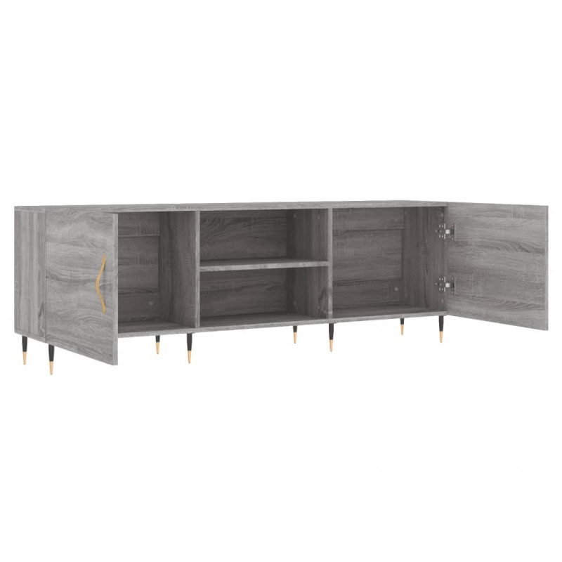 Szafka pod telewizor, szary dąb sonoma, 150x30x50 cm