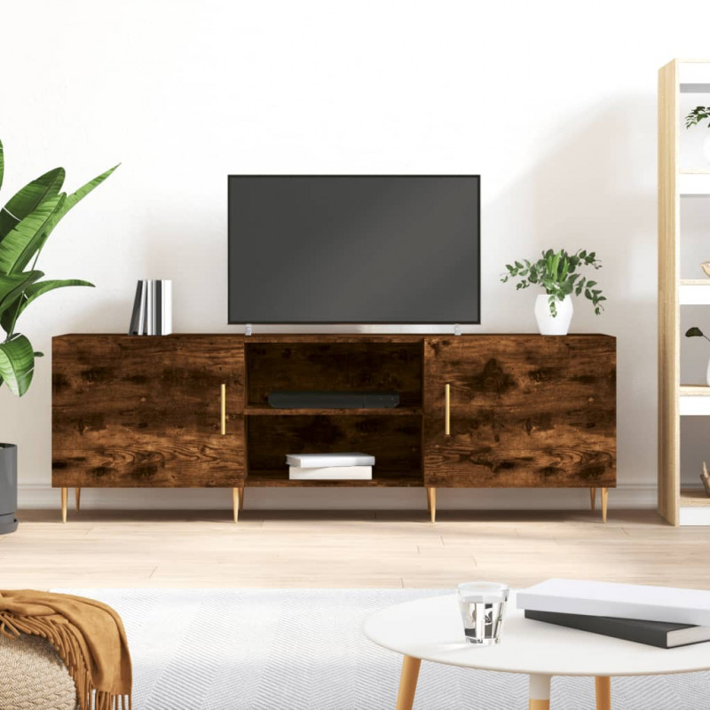 Szafka pod telewizor, przydymiony dąb, 150x30x50 cm