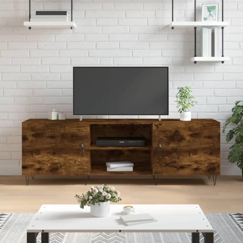 Szafka pod telewizor, przydymiony dąb, 150x30x50 cm