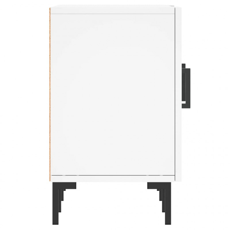 Szafka pod TV, biała, 150x30x50 cm, materiał drewnopochodny