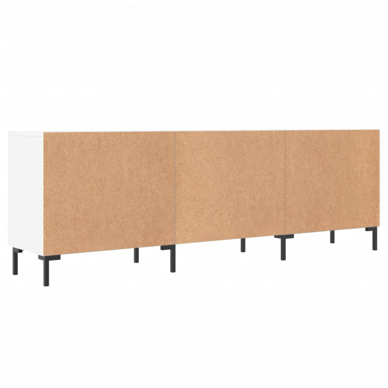 Szafka pod TV, biała, 150x30x50 cm, materiał drewnopochodny