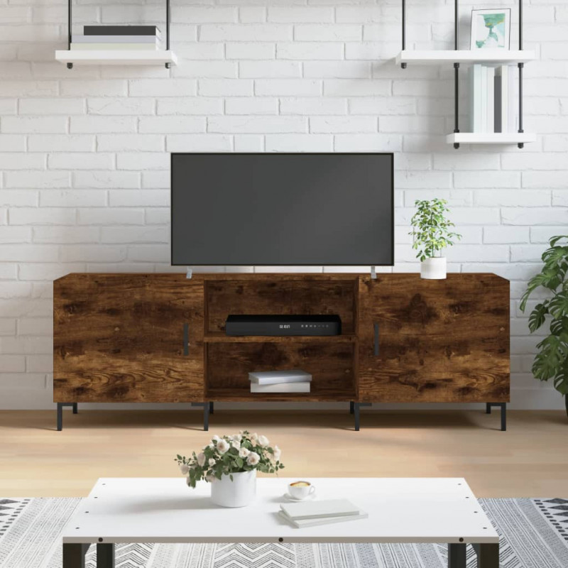 Szafka pod telewizor, przydymiony dąb, 150x30x50 cm