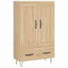 Wysoka szafka, dąb sonoma, 69,5x31x115 cm