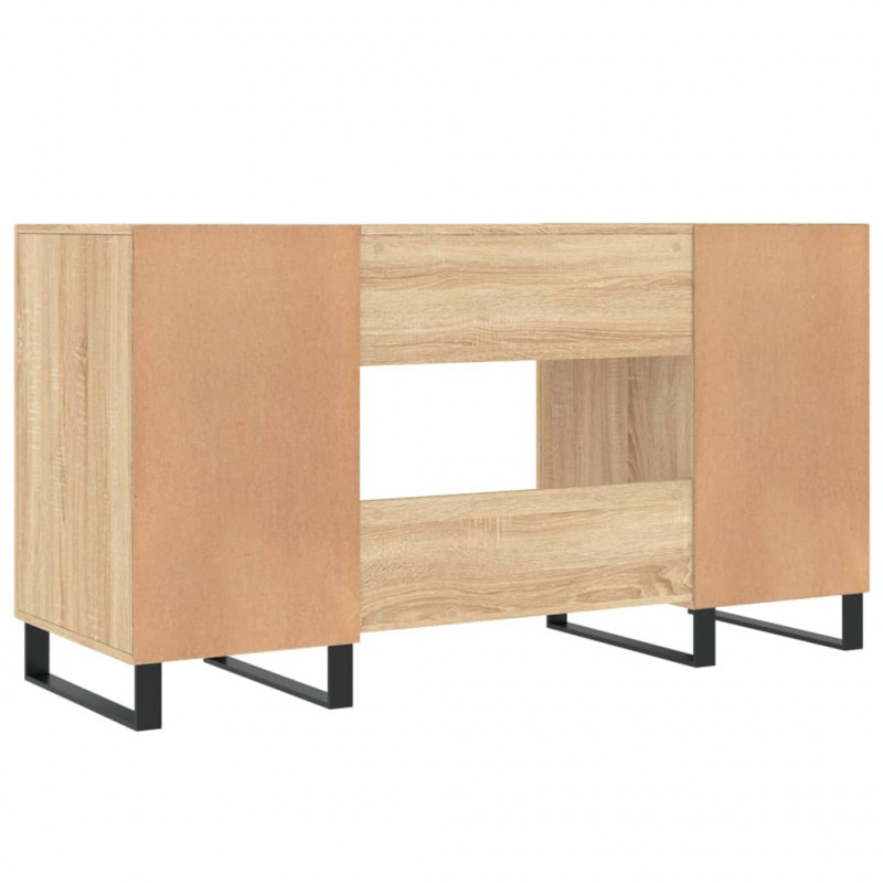 Biurko, dąb sonoma, 140x50x75 cm, materiał drewnopochodny
