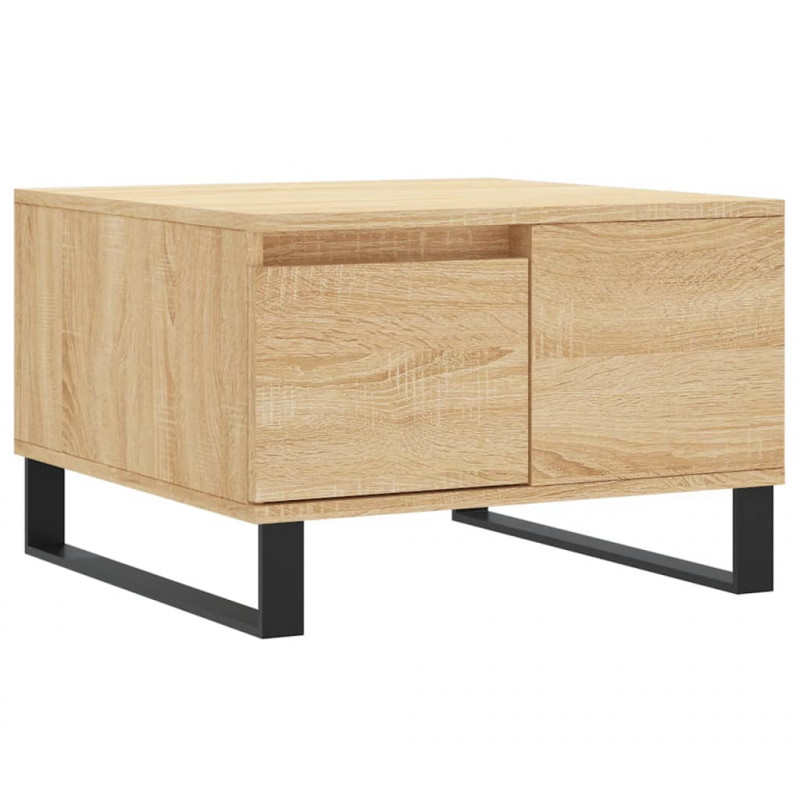 Stolik kawowy, dąb sonoma 55x55x36,5 cm materiał drewnopochodny