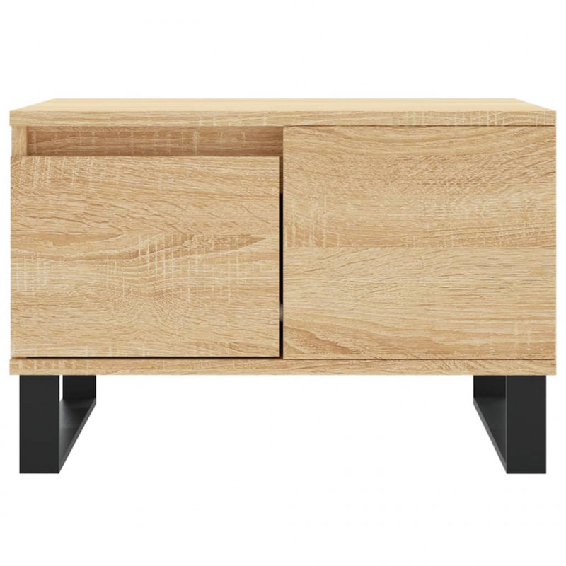 Stolik kawowy, dąb sonoma 55x55x36,5 cm materiał drewnopochodny