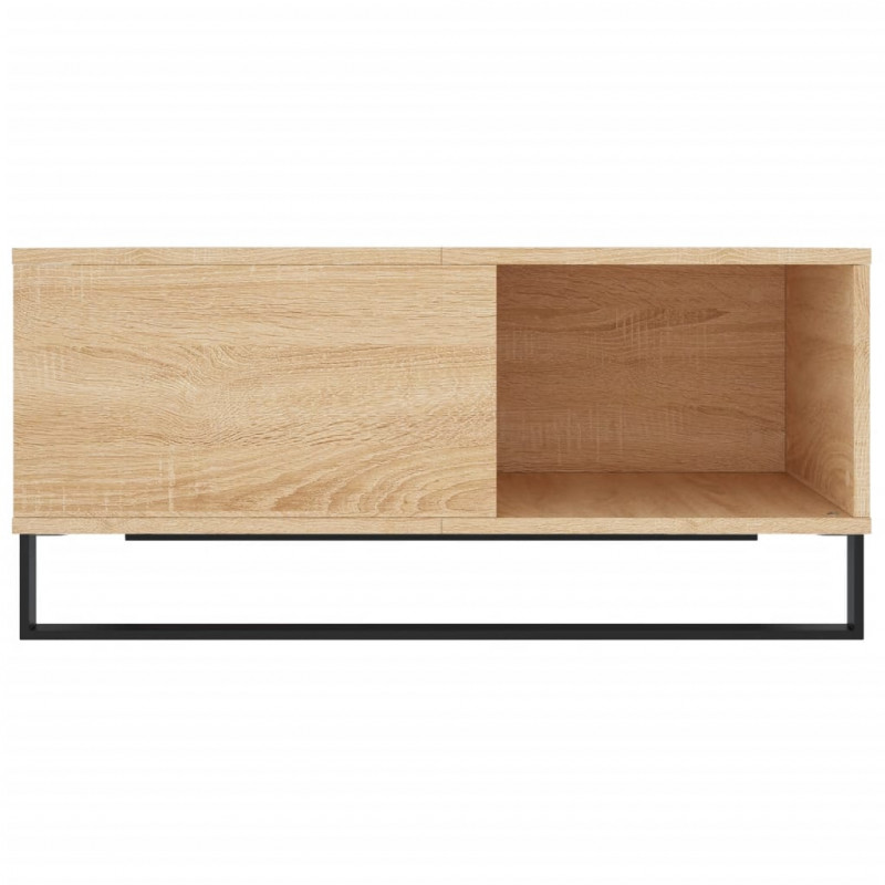 Stolik kawowy, dąb sonoma 80x80x36,5 cm materiał drewnopochodny