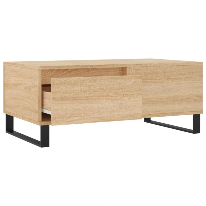 Stolik kawowy, dąb sonoma 90x50x36,5 cm materiał drewnopochodny