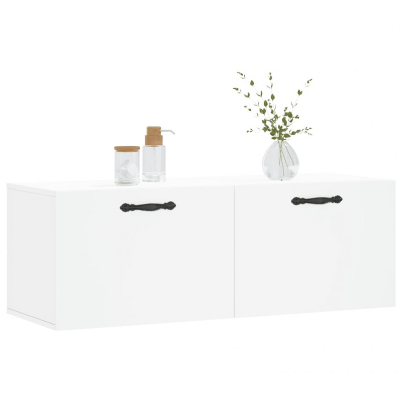 Szafka wisząca, biała, 100x36,5x35 cm, materiał drewnopochodny