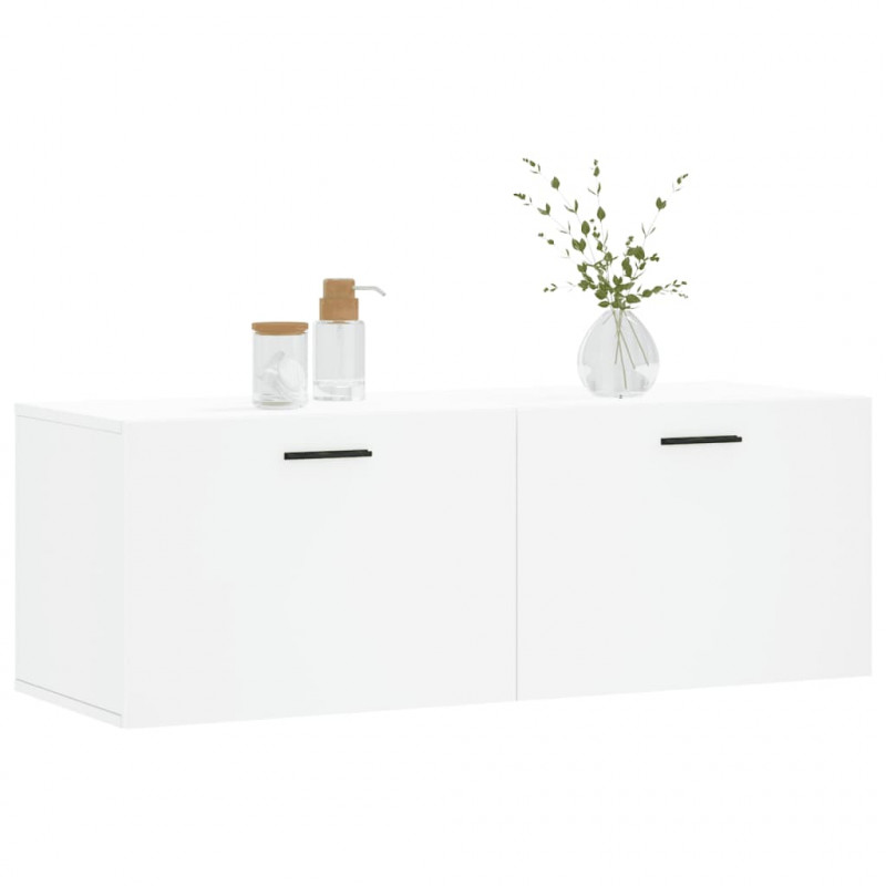 Szafka wisząca, biała, 100x36,5x35 cm, materiał drewnopochodny