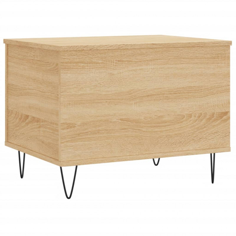 Stolik kawowy, dąb sonoma 60x44,5x45 cm materiał drewnopochodny