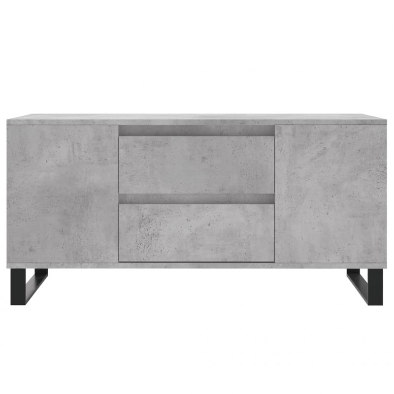 Stolik kawowy, szarość betonu, 102x44,5x50 cm