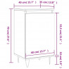 Szafki, 2 szt., białe z połyskiem, 40x35x70 cm