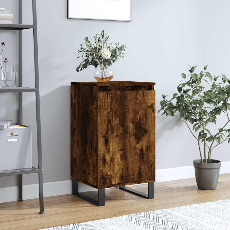 Komoda, przydymiony dąb, 40x35x70 cm, materiał drewnopochodny