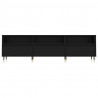 Szafka pod TV, czarna, 150x30x44,5 cm, materiał drewnopochodny