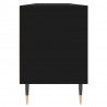 Szafka pod TV, czarna, 150x30x44,5 cm, materiał drewnopochodny