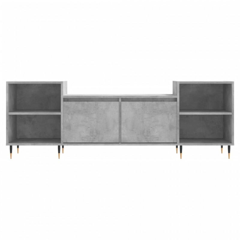 Szafka pod TV, szarość betonu, 160x35x55 cm