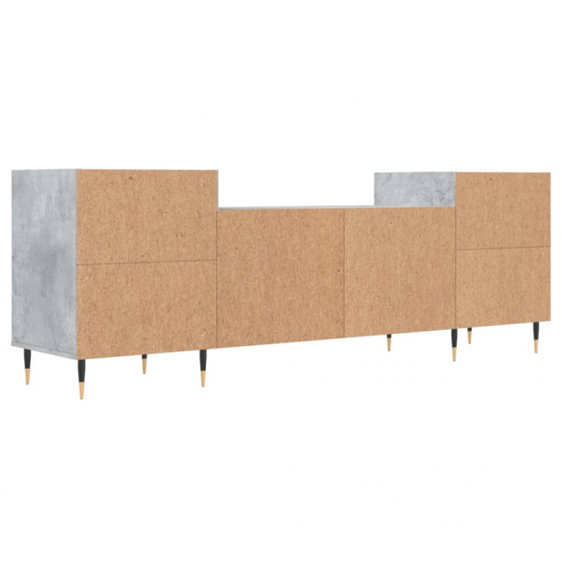 Szafka pod TV, szarość betonu, 160x35x55 cm