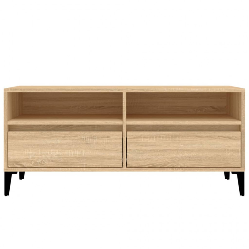 Szafka pod TV, dąb sonoma, 100x34,5x44,5 cm