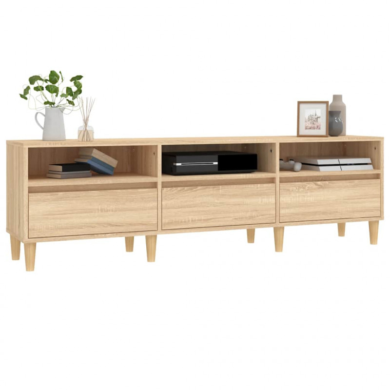 Szafka pod TV, dąb sonoma, 150x30x44,5 cm