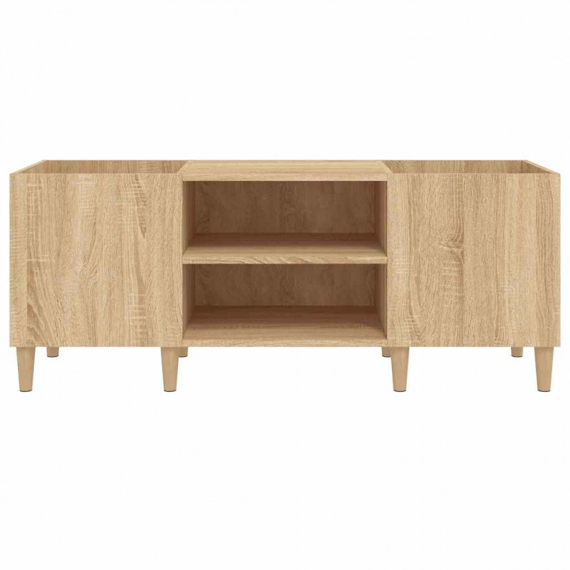 Szafka na płyty winylowe Sonoma Oak 121x38x48 cm Drewno konstrukcyjne