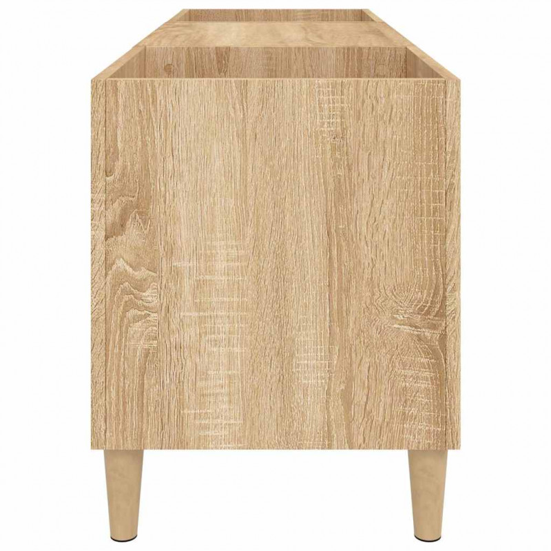 Szafka na płyty winylowe Sonoma Oak 121x38x48 cm Drewno konstrukcyjne