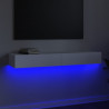 Szafka pod TV z oświetleniem LED, biała, 120x35x15,5 cm