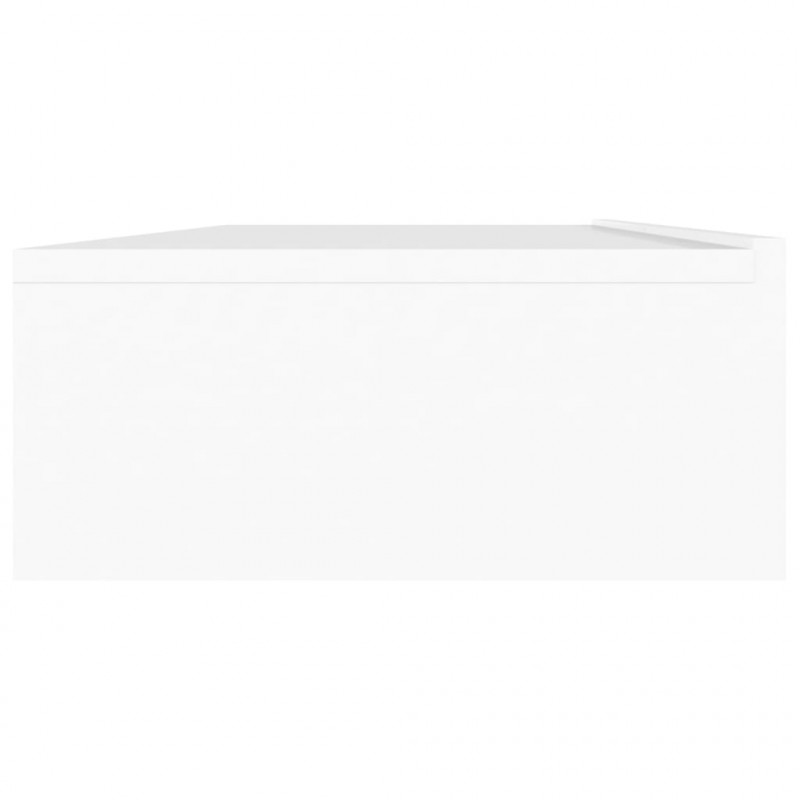 Szafka pod TV z oświetleniem LED, biała, 120x35x15,5 cm