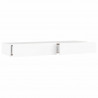 Szafka pod TV z oświetleniem LED, biała, 120x35x15,5 cm