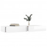 Szafka pod TV z LED, biała z połyskiem, 120x35x15,5 cm