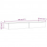 Szafka pod TV z LED, biała z połyskiem, 120x35x15,5 cm