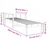 Leżak, 199,5x62x55 cm, impregnowane drewno sosnowe
