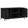 Szafka pod TV, czarna, 100x40x50 cm, materiał drewnopochodny