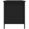 Szafka pod TV, czarna, 100x40x50 cm, materiał drewnopochodny
