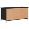 Szafka pod TV, czarna, 100x40x50 cm, materiał drewnopochodny