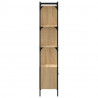 Biblioteczka z drzwiczkami, dąb sonoma, 44,5x30x154,5 cm