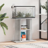 Stojak pod akwarium Betonowy Szary 60x30x60 cm Drewno konstrukcyjne