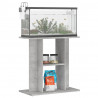 Stojak pod akwarium Betonowy Szary 60x30x60 cm Drewno konstrukcyjne