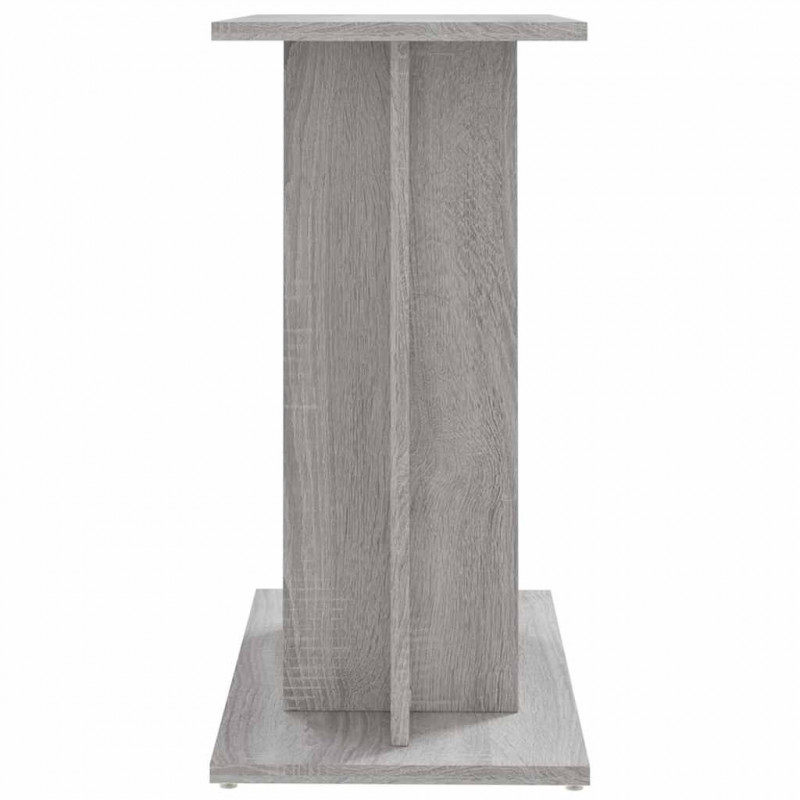 Stojak na akwarium Sonoma w kolorze szarym 60x30x60 cm Drewno konstrukcyjne