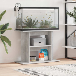 Stojak pod akwarium Betonowy Szary 80x35x60 cm Drewno konstrukcyjne