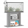 Stojak pod akwarium Betonowy Szary 80x35x60 cm Drewno konstrukcyjne