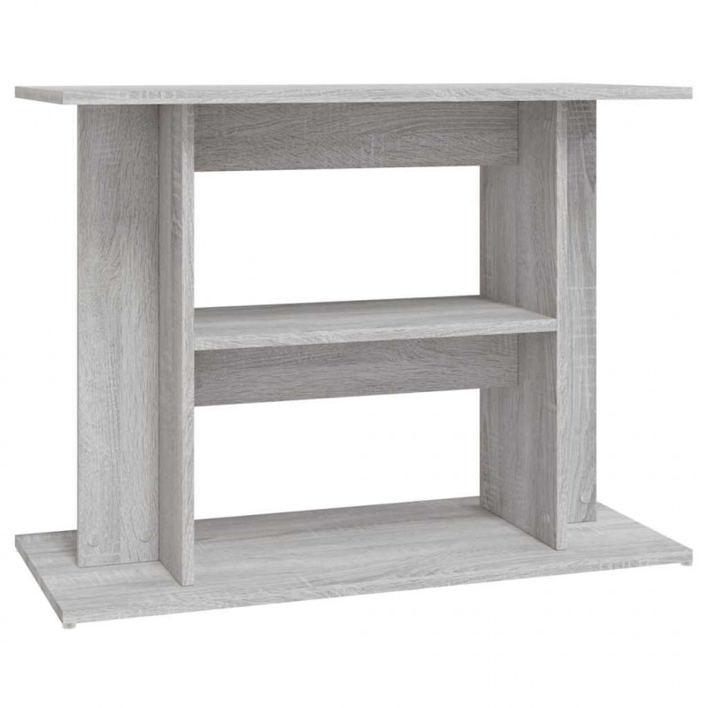 Stojak na akwarium Sonoma w kolorze szarym 80x35x60 cm Drewno konstrukcyjne