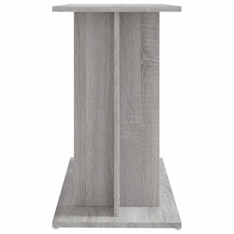 Stojak na akwarium Sonoma w kolorze szarym 80x35x60 cm Drewno konstrukcyjne