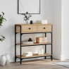 Stolik konsolowy, dąb sonoma, 72,5x25x75 cm