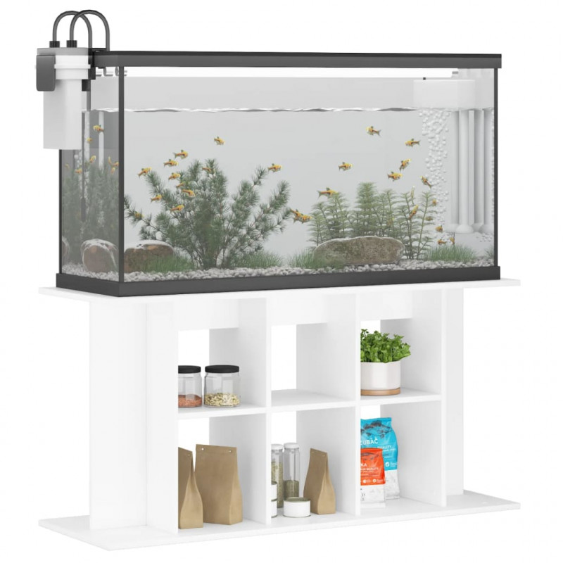 Szafka pod akwarium, biała, 120x40x60 cm